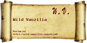 Wild Vaszilia névjegykártya